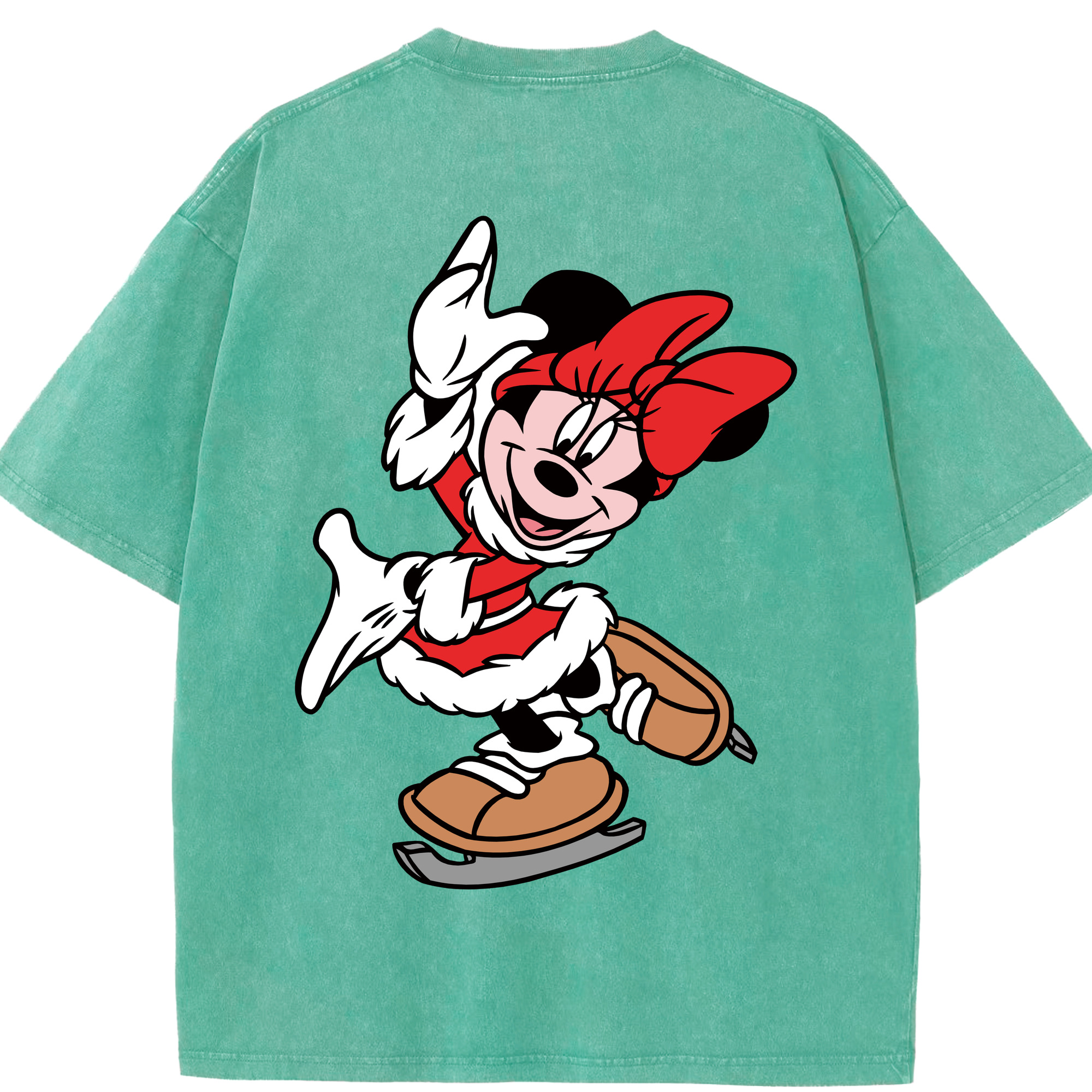 （画像用） ミッキーマウス Mickey Mouse 綿100% ヴィンテージ風 半袖Tシャツ（背面プリント）